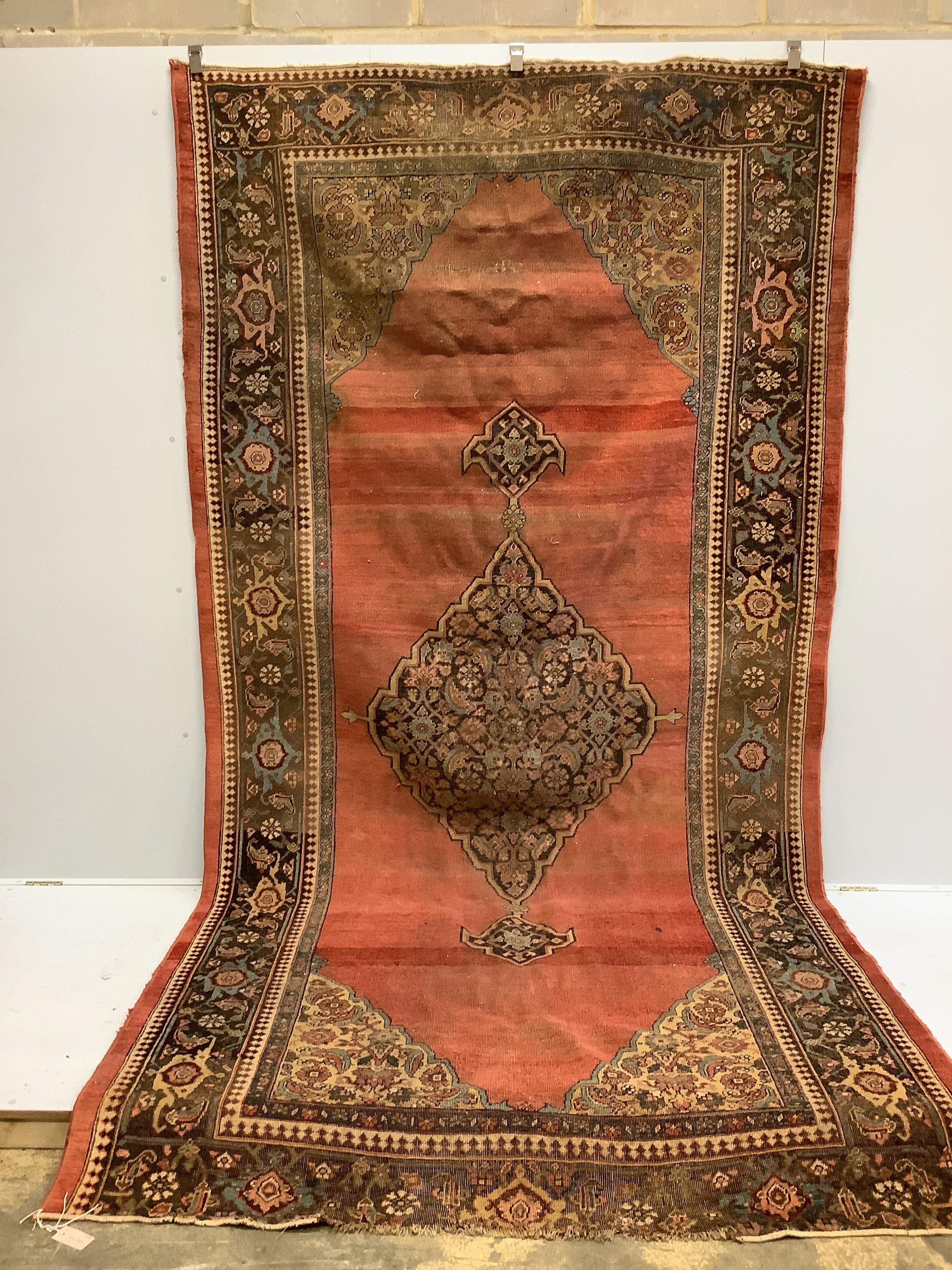 An antique Bidjar carpet 365 x 185cm